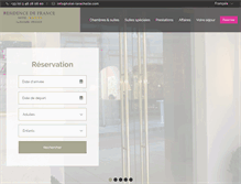 Tablet Screenshot of hotel-larochelle.com